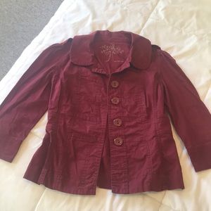 Burgundy jacket, small
